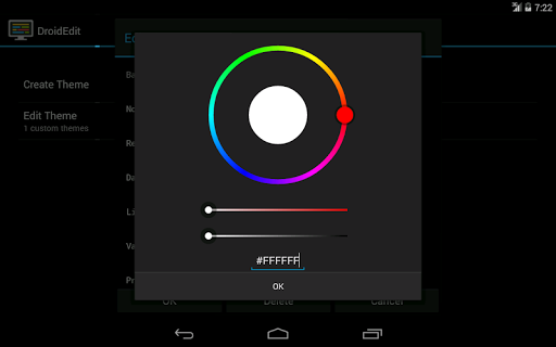 DroidEdit (free code editor) - Image screenshot of android app