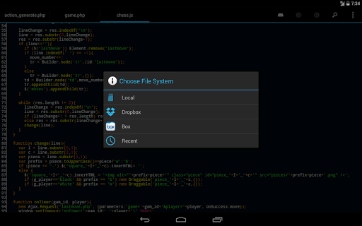 DroidEdit (free code editor) - Image screenshot of android app