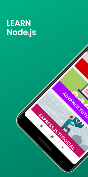 Learn Node.js - عکس برنامه موبایلی اندروید