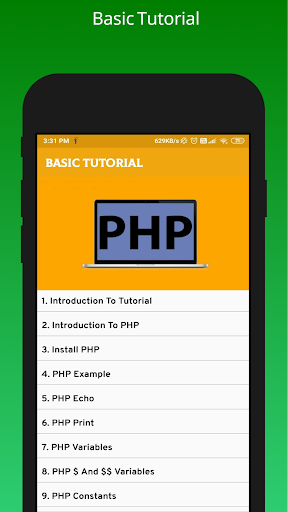 Learn PHP - Offline & Laravel Tutorial - عکس برنامه موبایلی اندروید