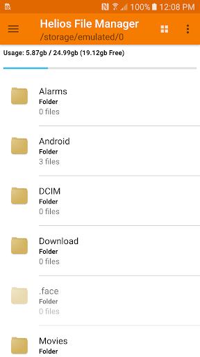 Helios File Manager - عکس برنامه موبایلی اندروید