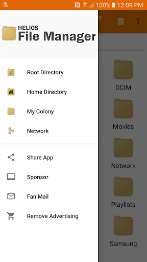Helios File Manager - عکس برنامه موبایلی اندروید