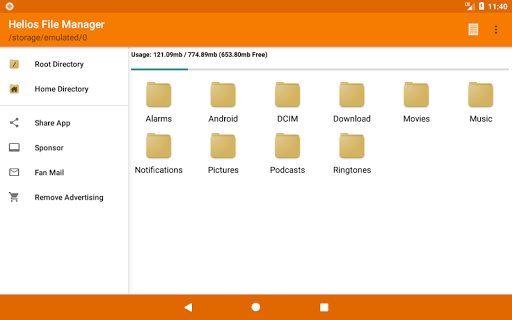 Helios File Manager - Image screenshot of android app