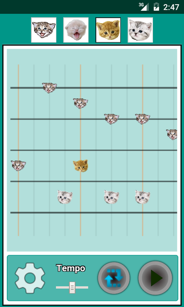Musical Kittens - Image screenshot of android app
