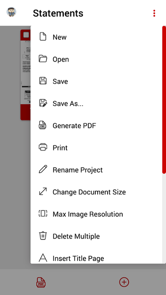 PDF Document Scanner - Image screenshot of android app