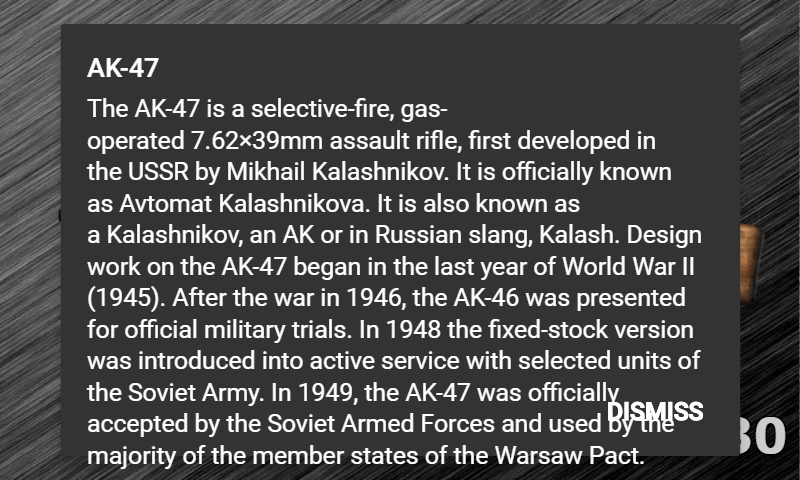 AK-47 Simulation and Info - عکس برنامه موبایلی اندروید