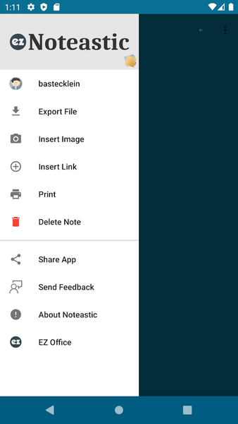 Noteastic Notepad - Image screenshot of android app