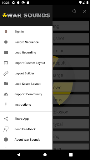 War Sounds - Image screenshot of android app