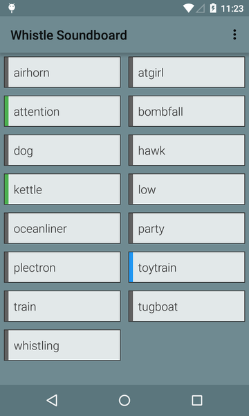 Whistle Soundboard - Image screenshot of android app