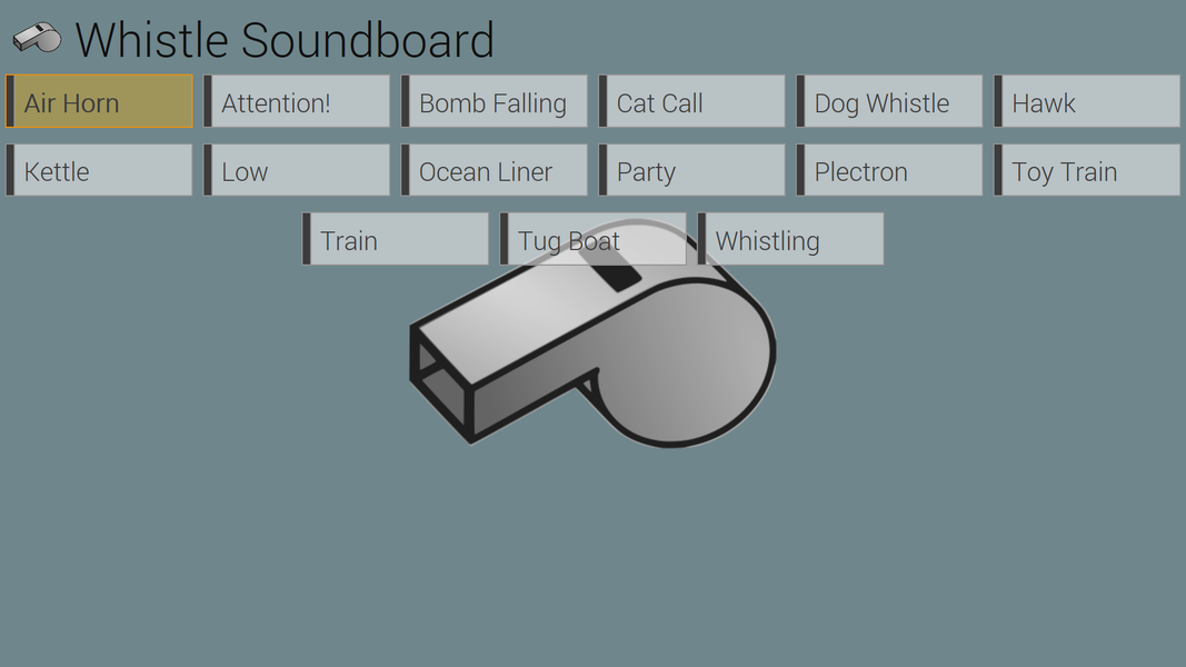 Whistle Soundboard - عکس برنامه موبایلی اندروید