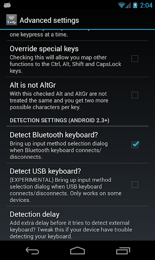 External Keyboard Helper Demo - Image screenshot of android app