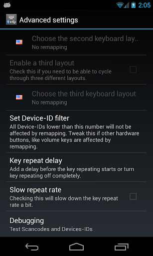 External Keyboard Helper Demo - Image screenshot of android app