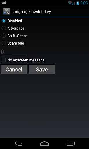 External Keyboard Helper Demo - Image screenshot of android app