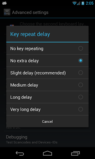 External Keyboard Helper Demo - Image screenshot of android app