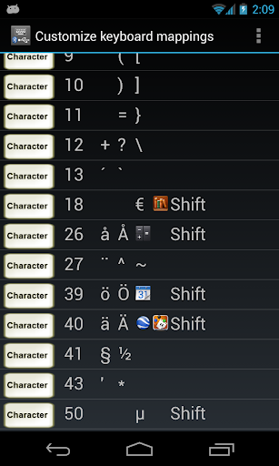 External Keyboard Helper Demo - Image screenshot of android app