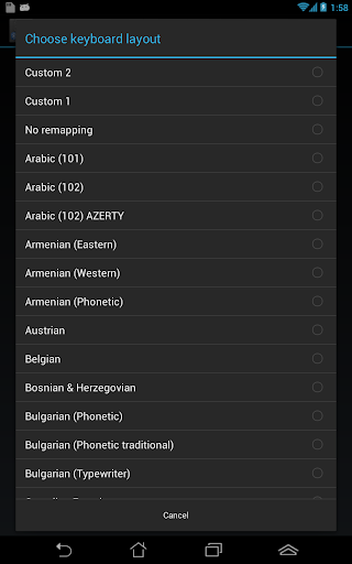 External Keyboard Helper Demo - Image screenshot of android app