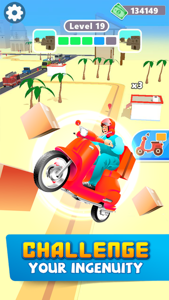 Package delivery 3D - Gameplay image of android game