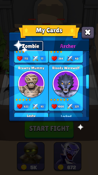 Merge monster: survival zombie - Gameplay image of android game