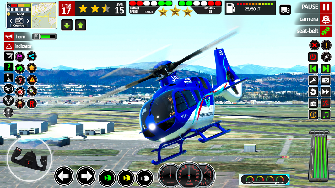 Helicopter Simulator Game ۳D - عکس بازی موبایلی اندروید