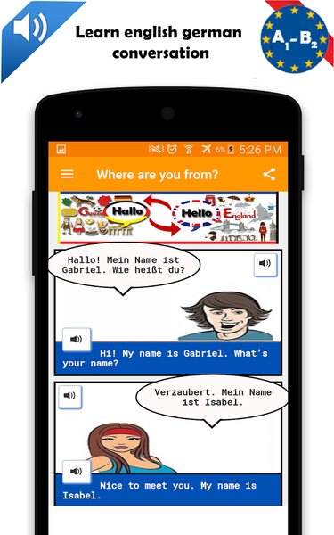 Learn english german conversat - Image screenshot of android app