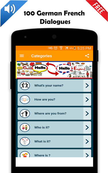 Learn english german conversat - عکس برنامه موبایلی اندروید