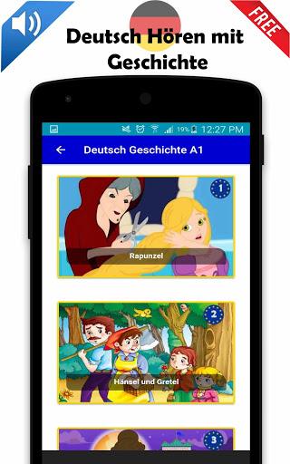 Deutsch Hören mit Geschichte - Image screenshot of android app