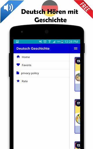 Deutsch Hören mit Geschichte - Image screenshot of android app