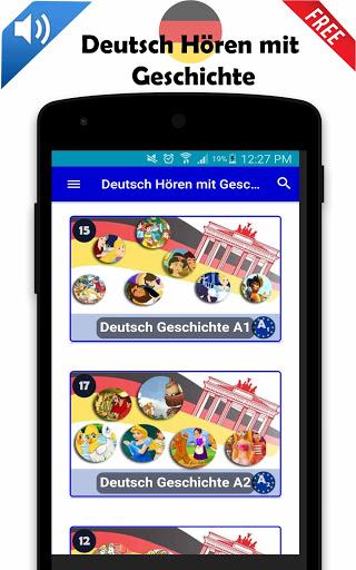 Deutsch Hören mit Geschichte - Image screenshot of android app