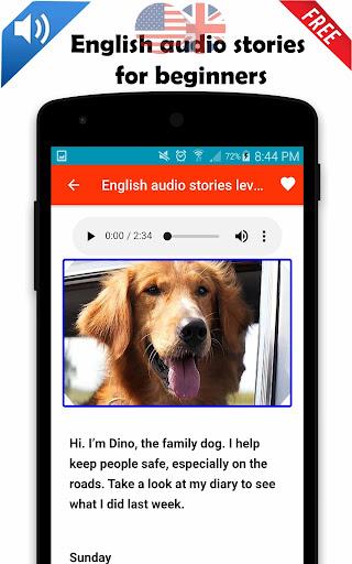 English audio stories for begi - Image screenshot of android app