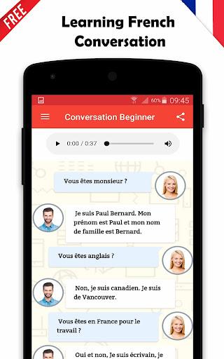 French conversation - Image screenshot of android app