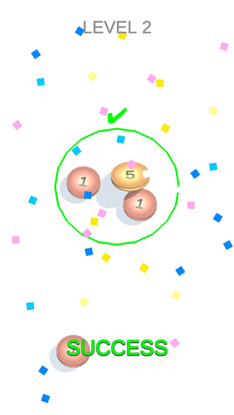 Coin Puzzle: Sort, Sum & Stack - عکس بازی موبایلی اندروید