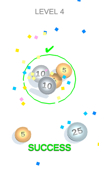 Coin Puzzle: Sort, Sum & Stack - عکس بازی موبایلی اندروید