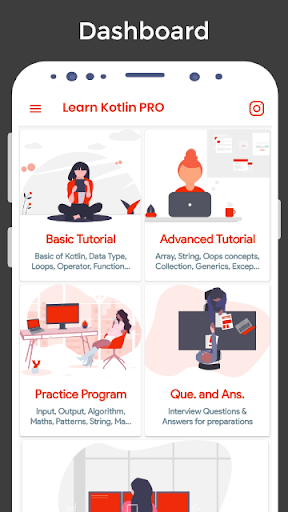 Learn Kotlin Programming - Offline Tutorial - عکس برنامه موبایلی اندروید