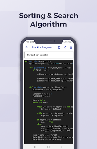 Learn Python Programming - Offline Tutorial - عکس برنامه موبایلی اندروید