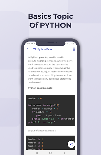 Learn Python Programming - Offline Tutorial - عکس برنامه موبایلی اندروید