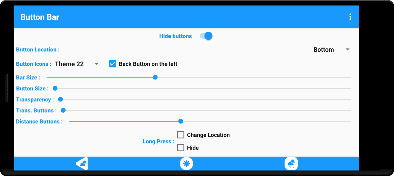 Button Bar - عکس برنامه موبایلی اندروید