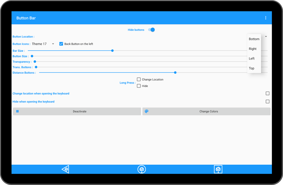 Button Bar - عکس برنامه موبایلی اندروید