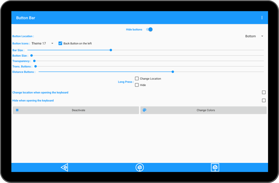 Button Bar - عکس برنامه موبایلی اندروید