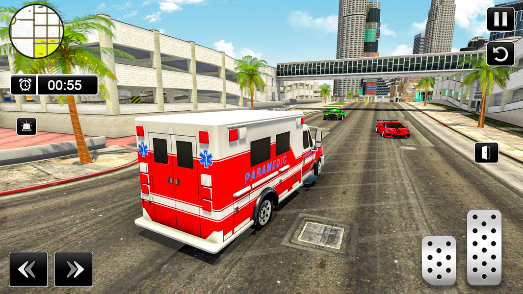 US Ambulance Driving Simulator - Gameplay image of android game