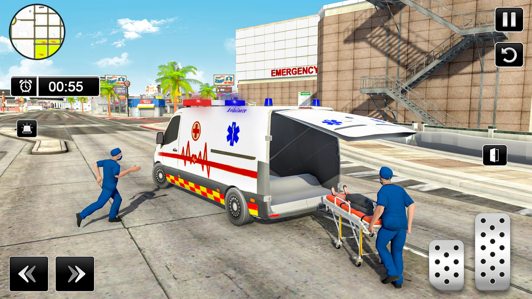 US Ambulance Driving Simulator - Gameplay image of android game