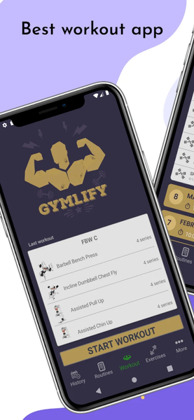 Gymlify - fitness app for gym - عکس برنامه موبایلی اندروید