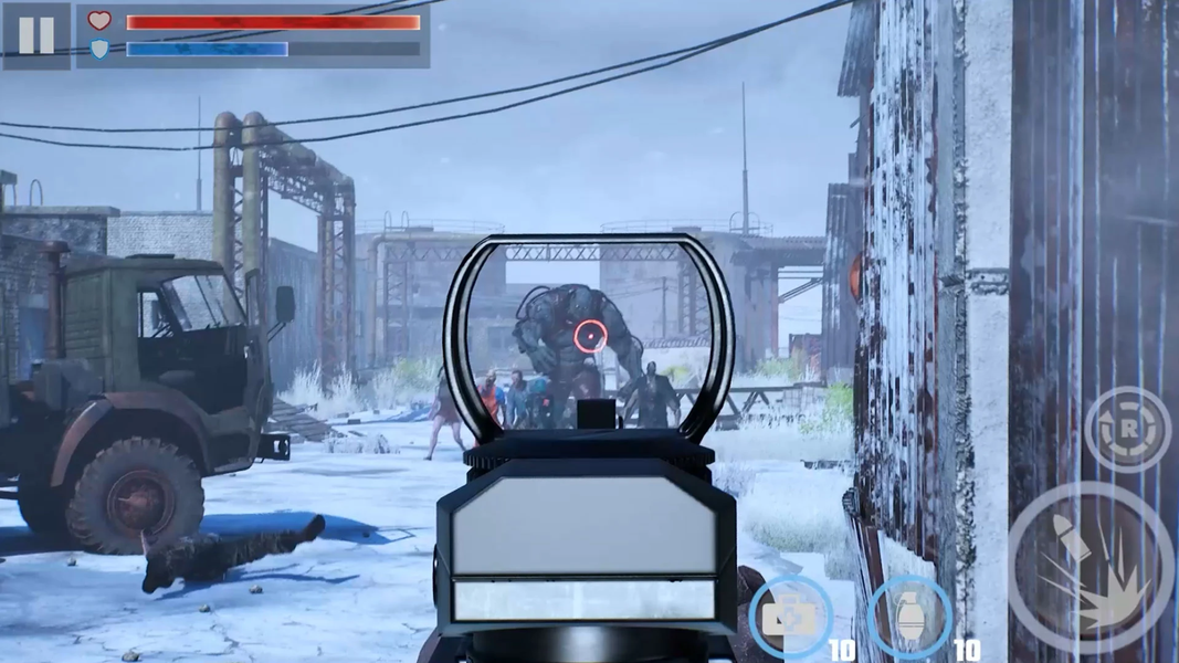 Fire Shooter: Zombie Offline - Gameplay image of android game