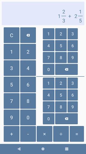 Fraction calculator - Image screenshot of android app