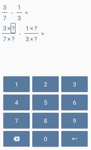 Fraction calculator - عکس برنامه موبایلی اندروید