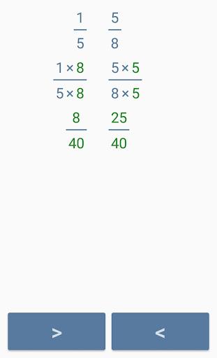 Fraction calculator - عکس برنامه موبایلی اندروید