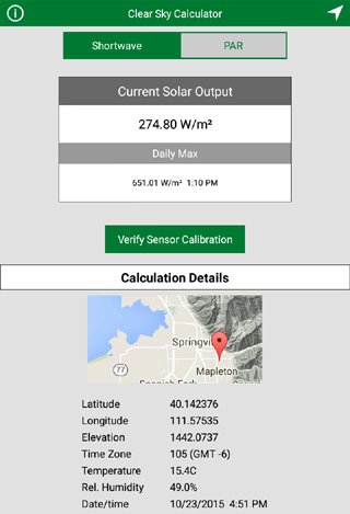 Clear Sky Calculator - عکس برنامه موبایلی اندروید