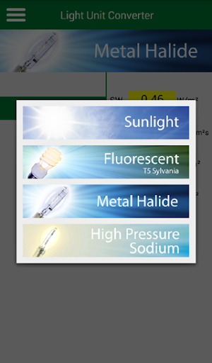 Light Unit Converter - عکس برنامه موبایلی اندروید