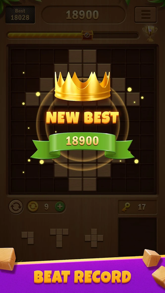 Block Puzzle Wood - Gameplay image of android game