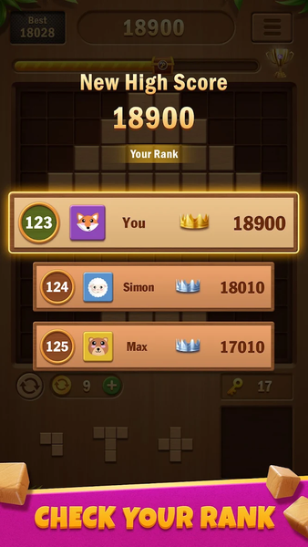 Block Puzzle Wood - Gameplay image of android game