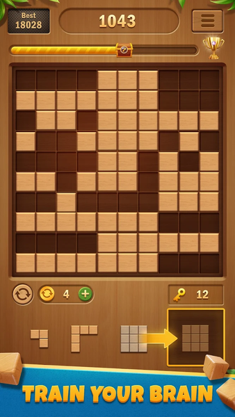Block Puzzle Wood - Gameplay image of android game